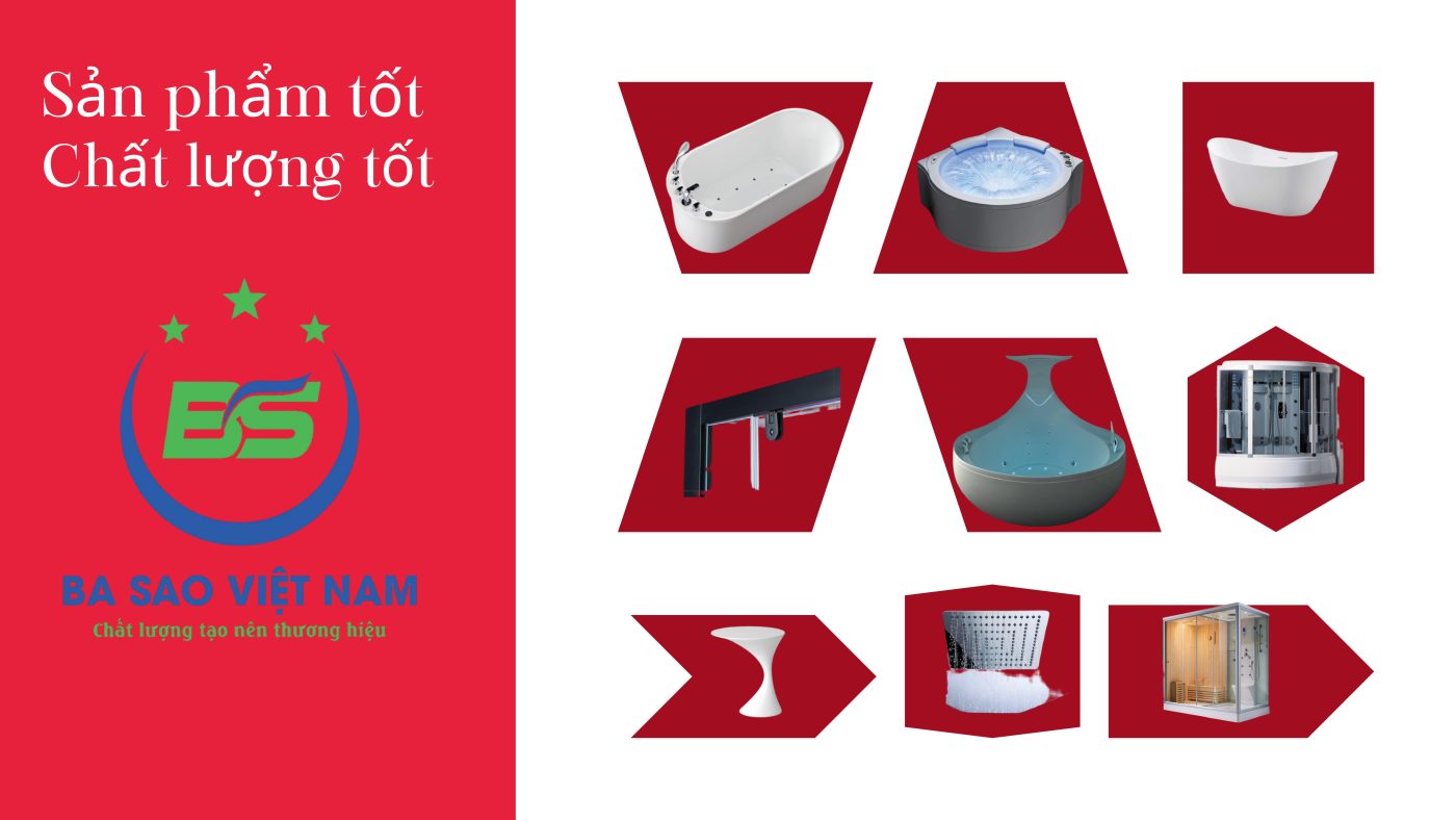 Nội thất phòng tắm Ba sao